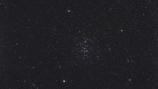 night sky image showing a cluster of stars against a black background